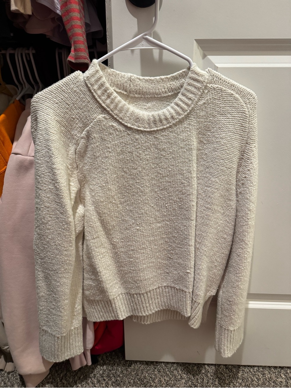 Abercrombie & Fitch Cream Crewneck Sweater